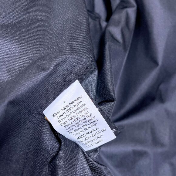 Forresters Gore-Tex Vintage Rain Jacket Green Retro Print Zip USA Womens Large - Picture 9 of 10